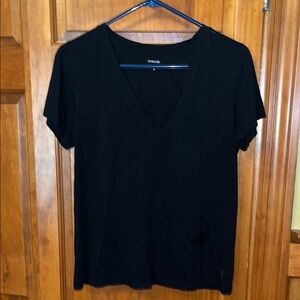 Vince Women's Black V-Neck Top